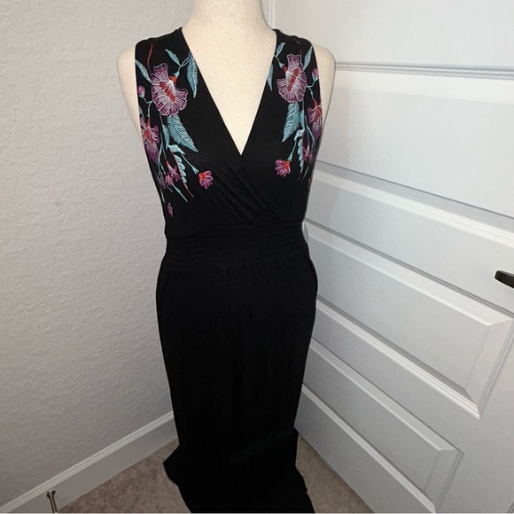 Lascana Venus Embroidered Floral Maxi Dress - Picture 1 of 10
